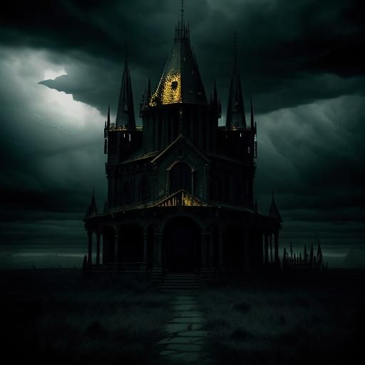 Heroes Dodge Golden Lance in Dark Fantasy Art