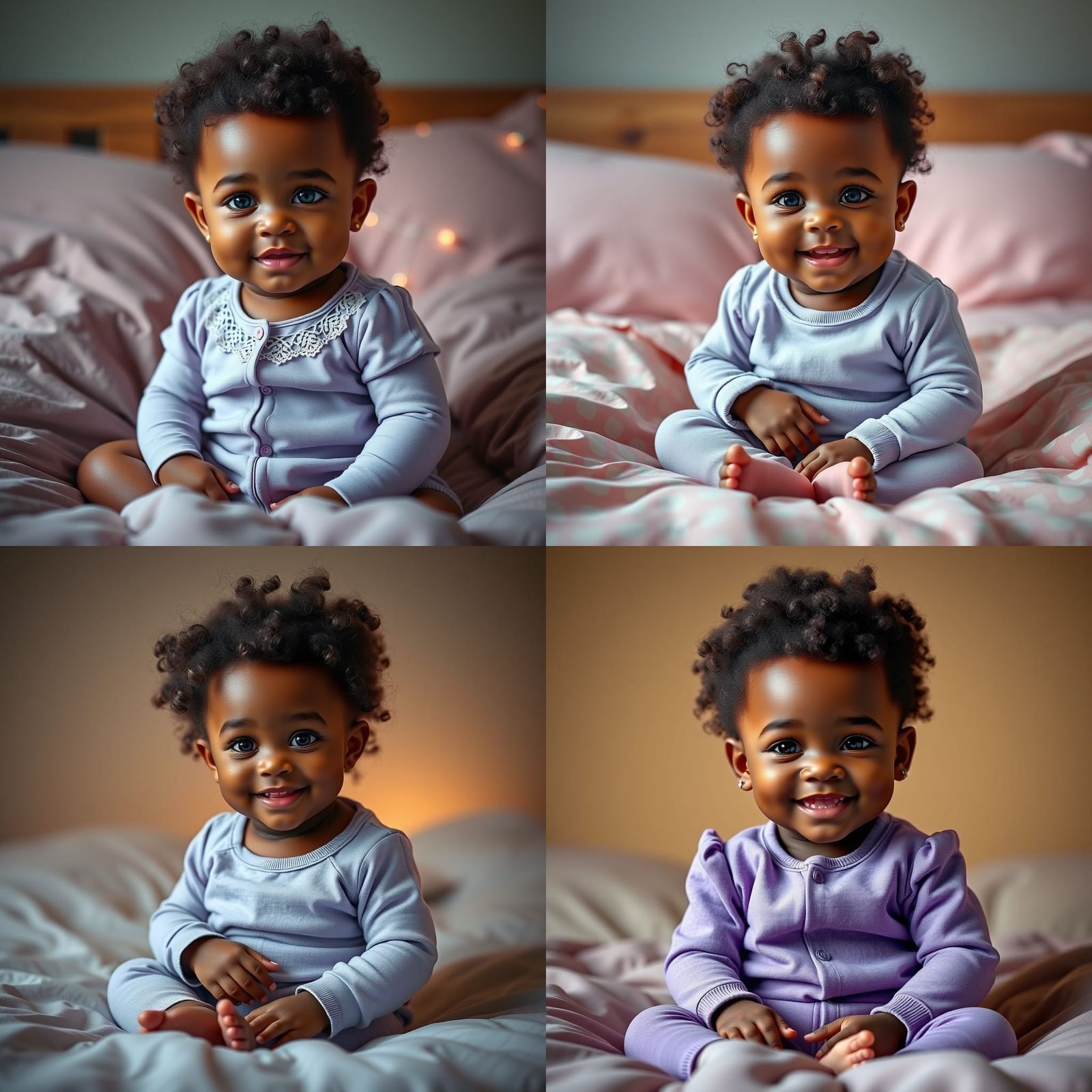 Sweet Baby Portrait in Digital Art Style