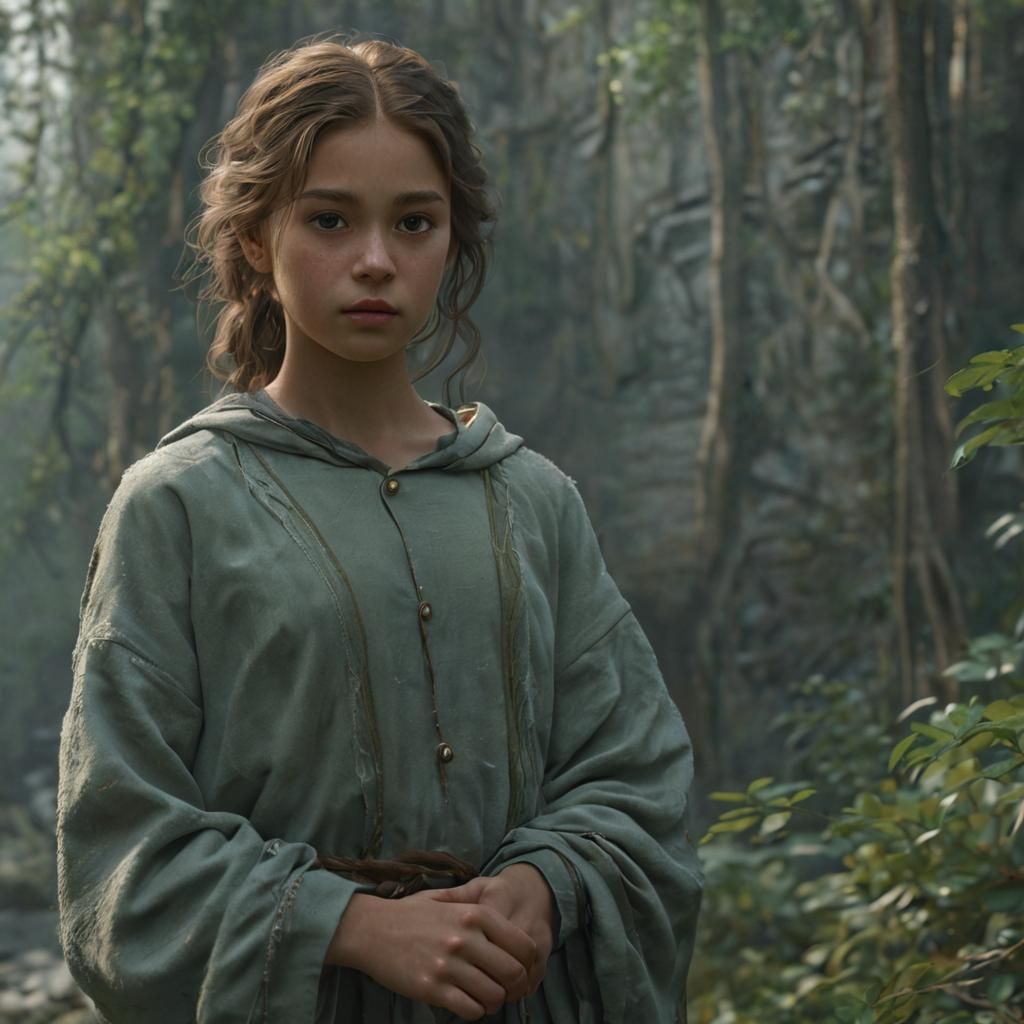 Enchanting Portrait of a Girl with Magical Eyes