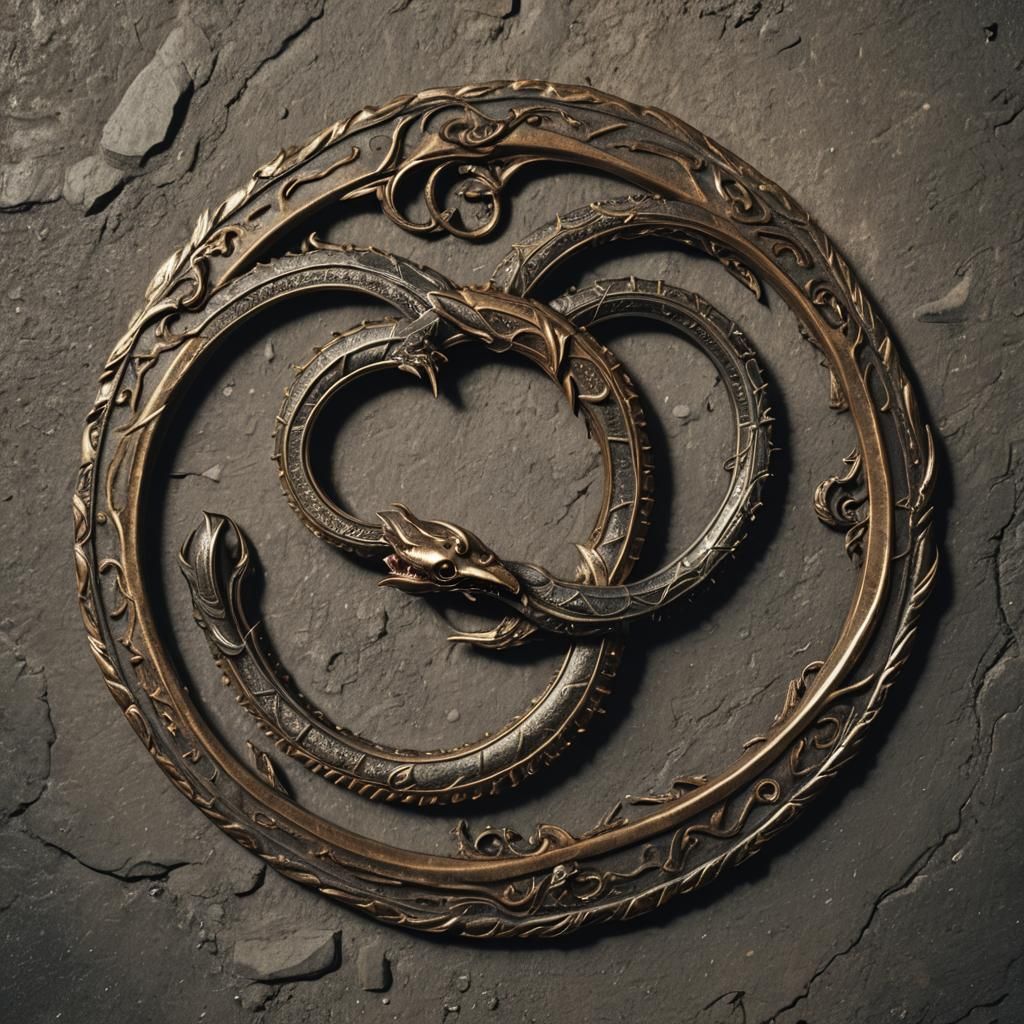 Dramatic Ouroboros in Cinematic Style