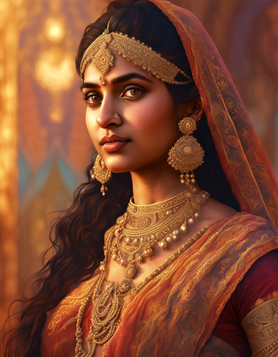 Hyper-Realistic Indian Beauty in Baby Doll Attire