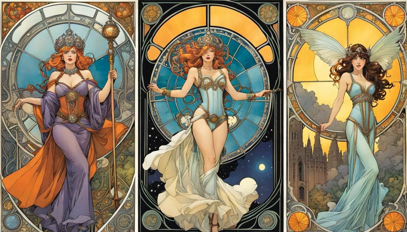 Lady Stemming-Rhædes: A Comic Book Tarot Spread