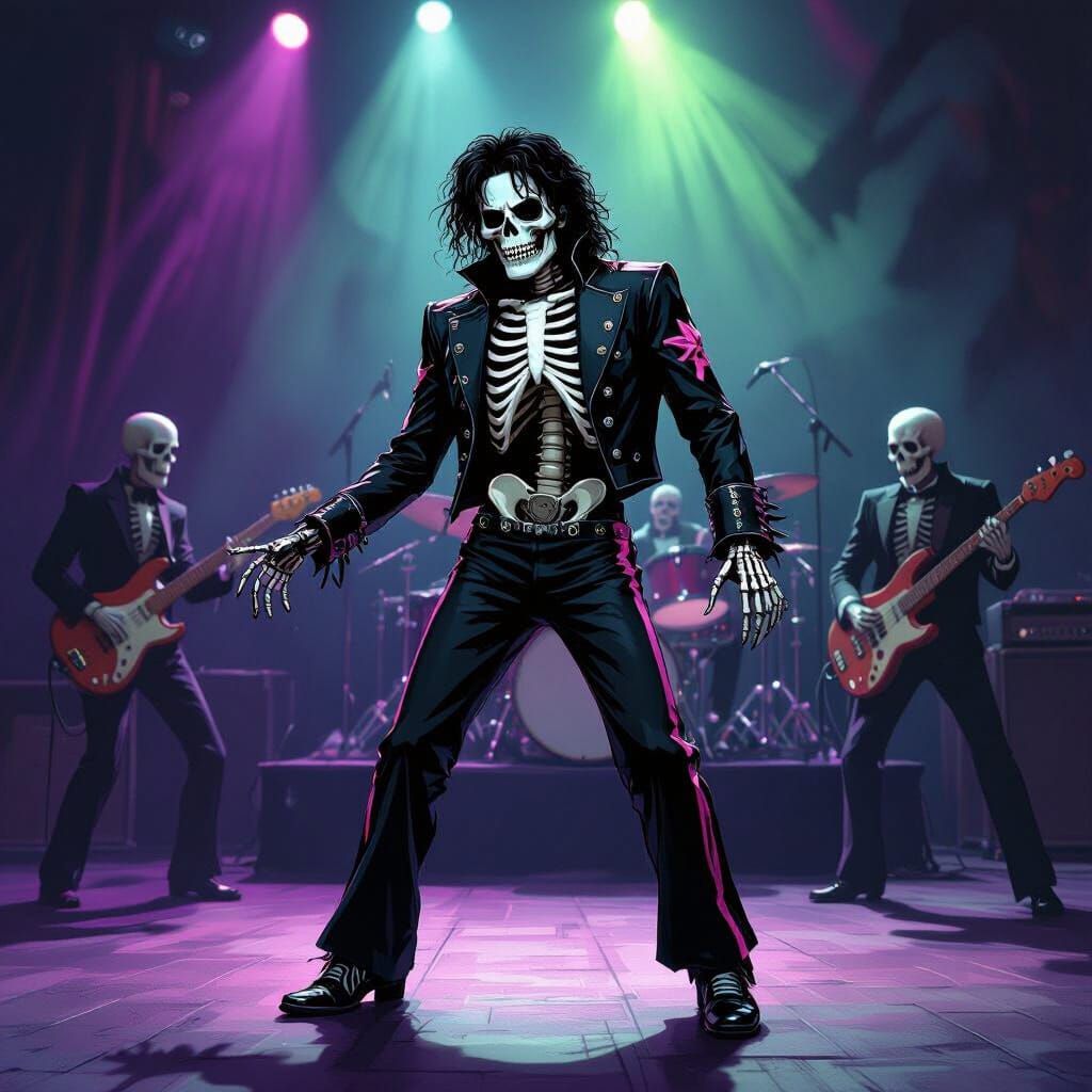 A creepy prom night dance a middle dancer is a Michael Jacks...