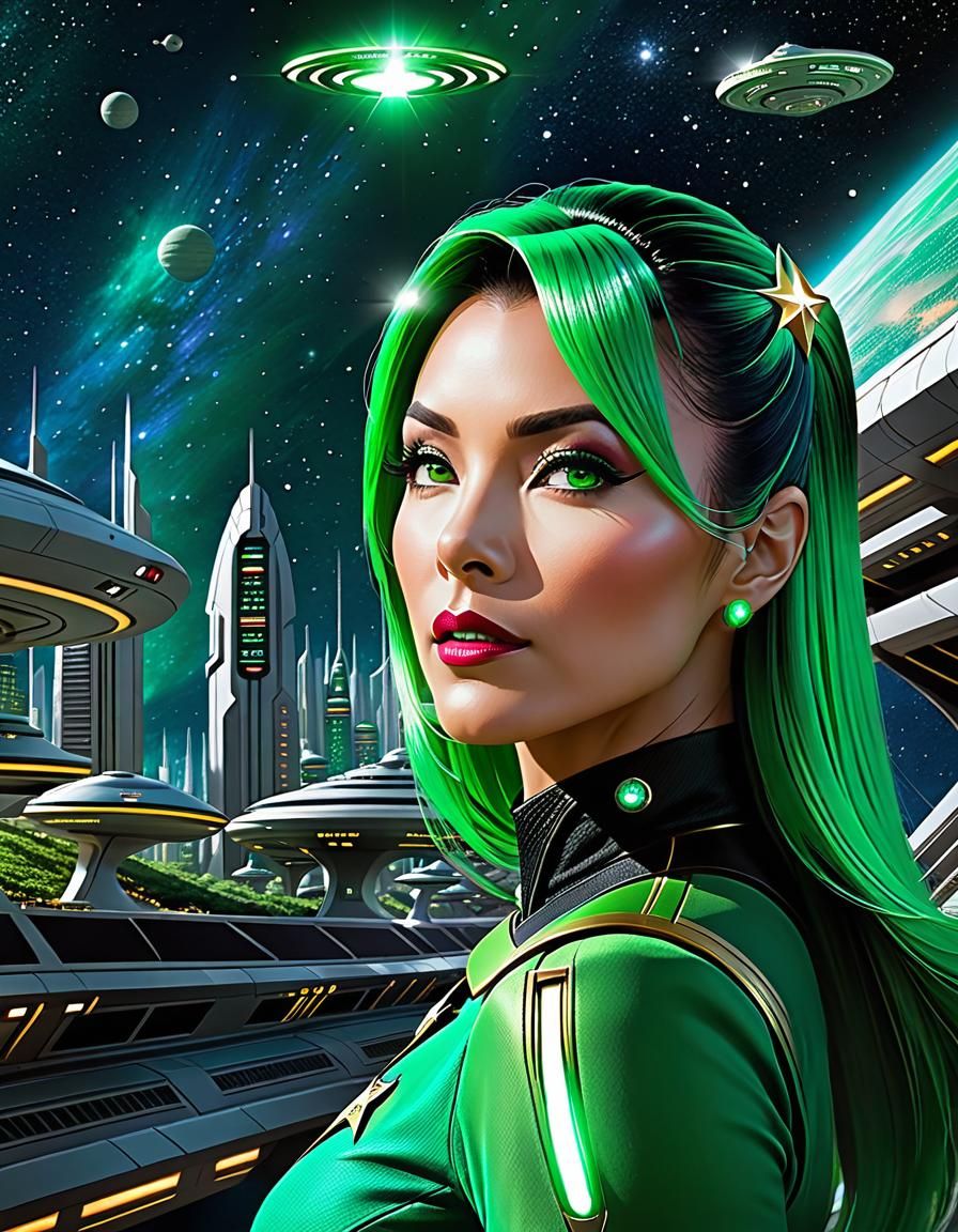 D'Vana Tendi in a Futuristic City