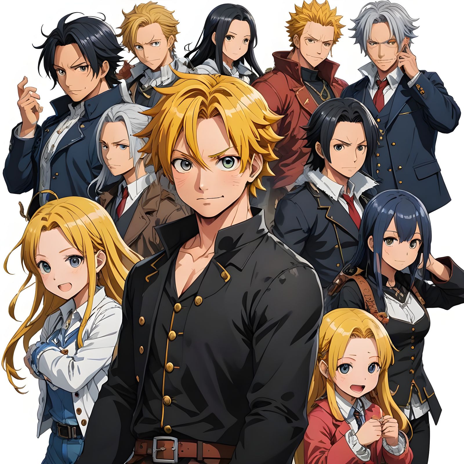 Seven Deadly Sins Scenes in Dark Fantasy Art