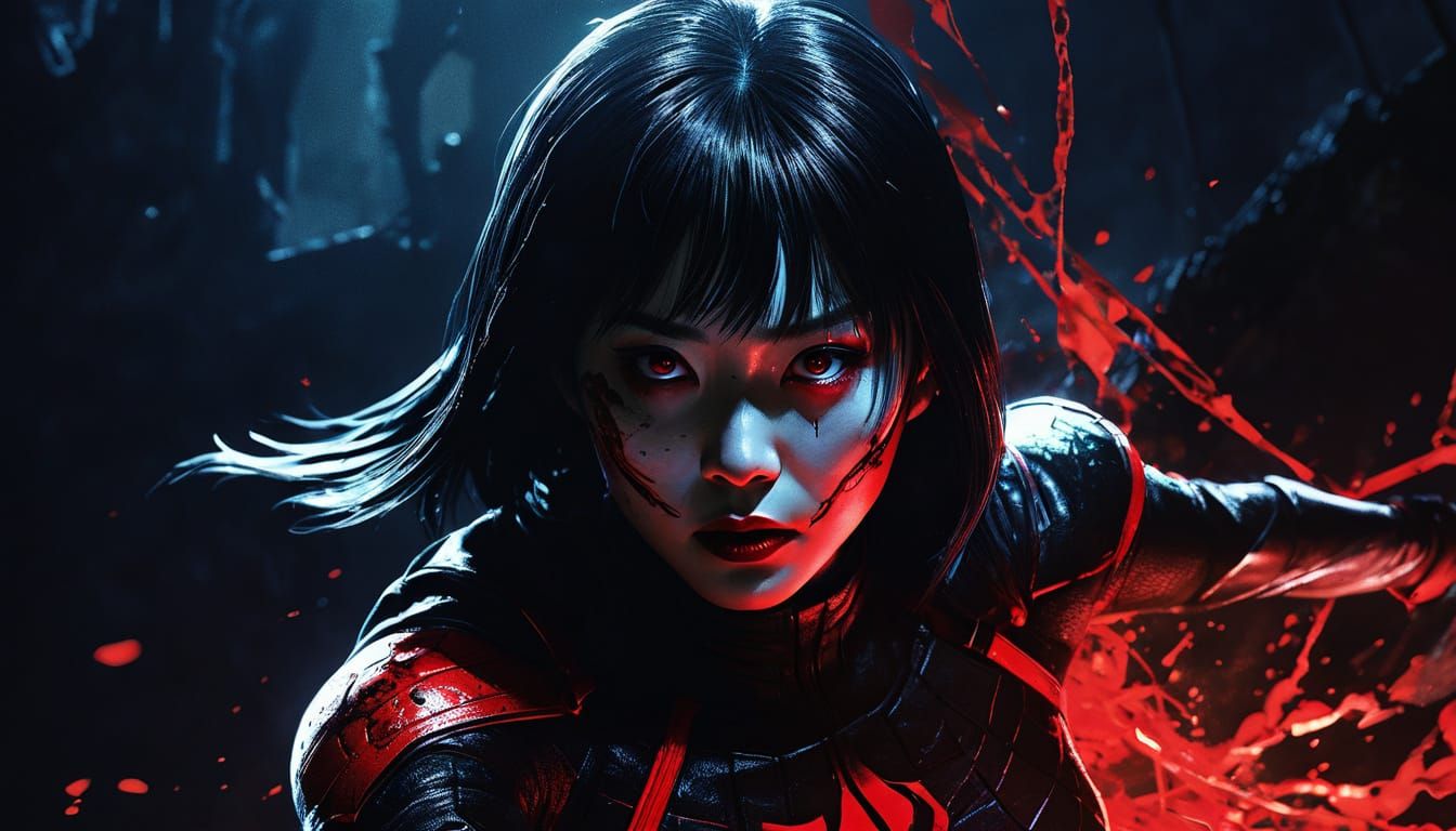 Determined Monochromatic Superheroine Leaps into Chaos