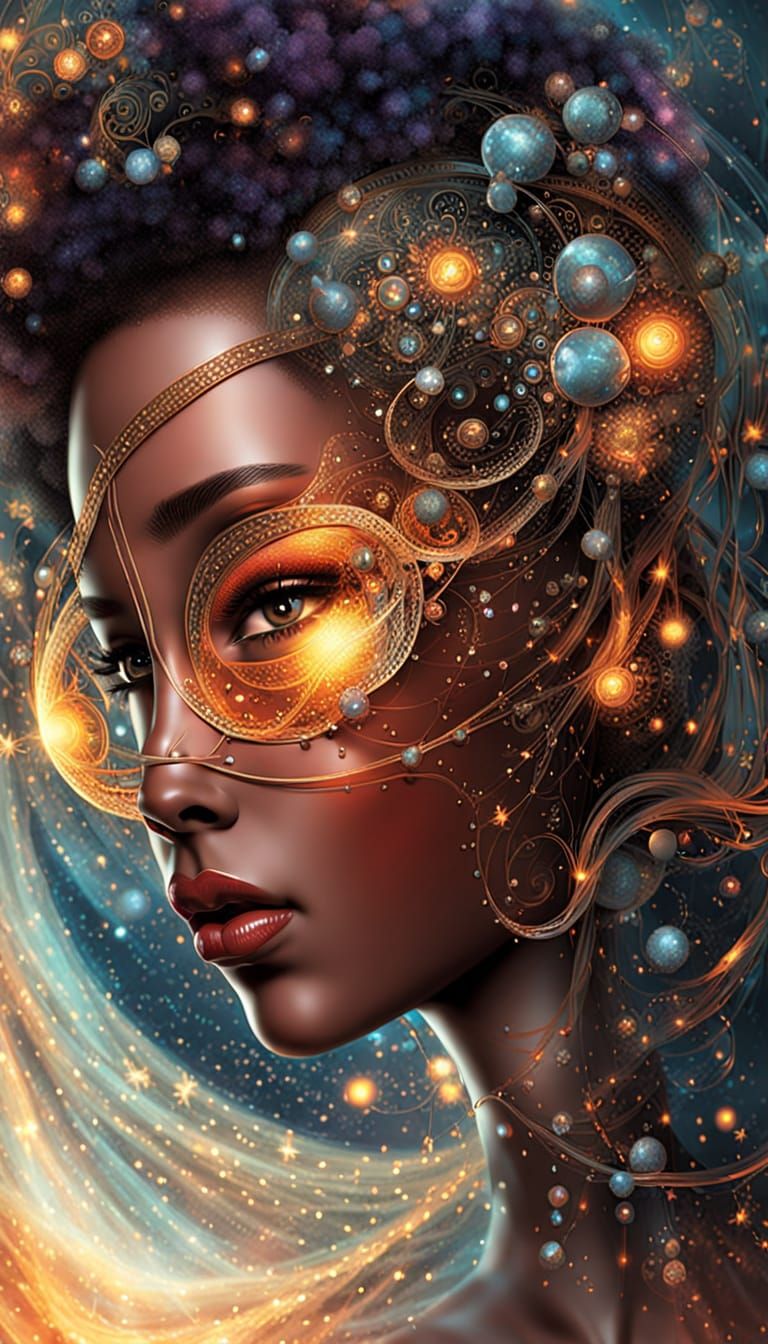 AI's Creative Freedom: Hyperrealistic Metallic Illustration