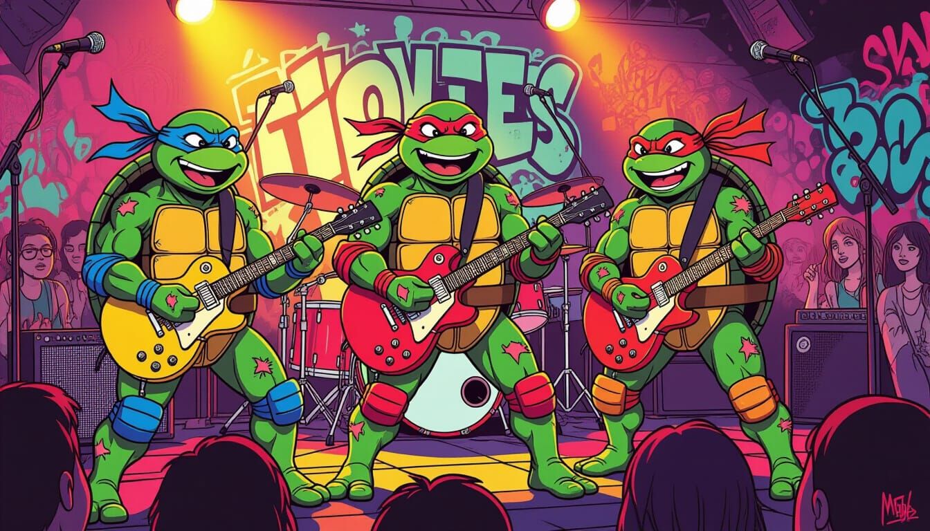 Teenage Mutant Ninja Turtles Rock Underground Concert