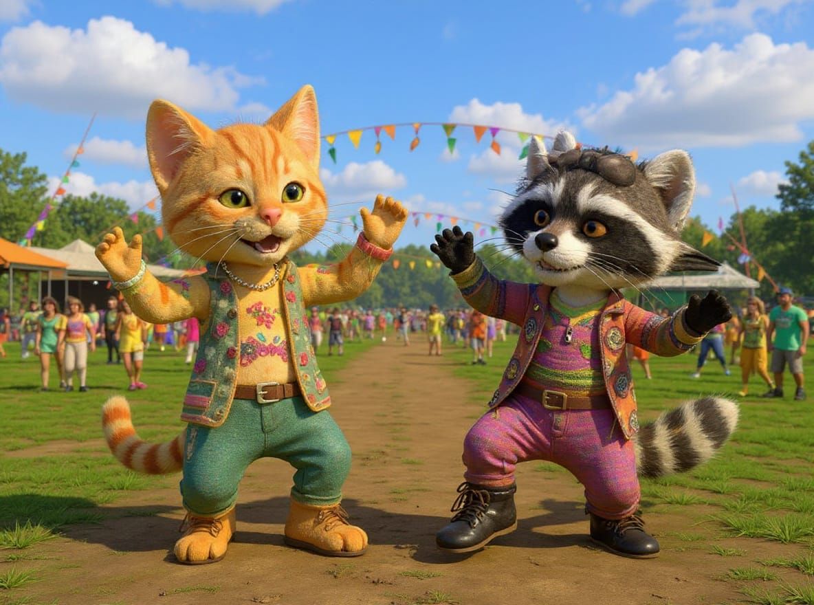 Franzi and River at Wootstock