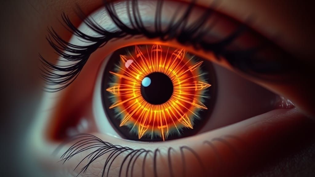 Surreal Eye with Gyroscope Pupil