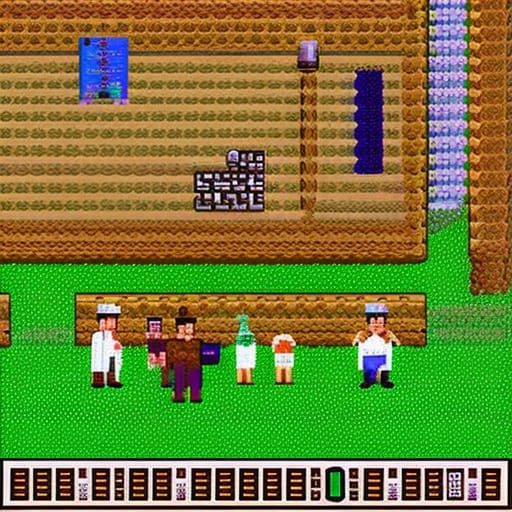 Oregon Trail Game in 8-bit Style