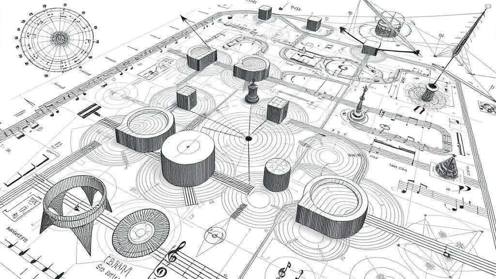 Avant-Garde Graphic Score with Occult Symbols