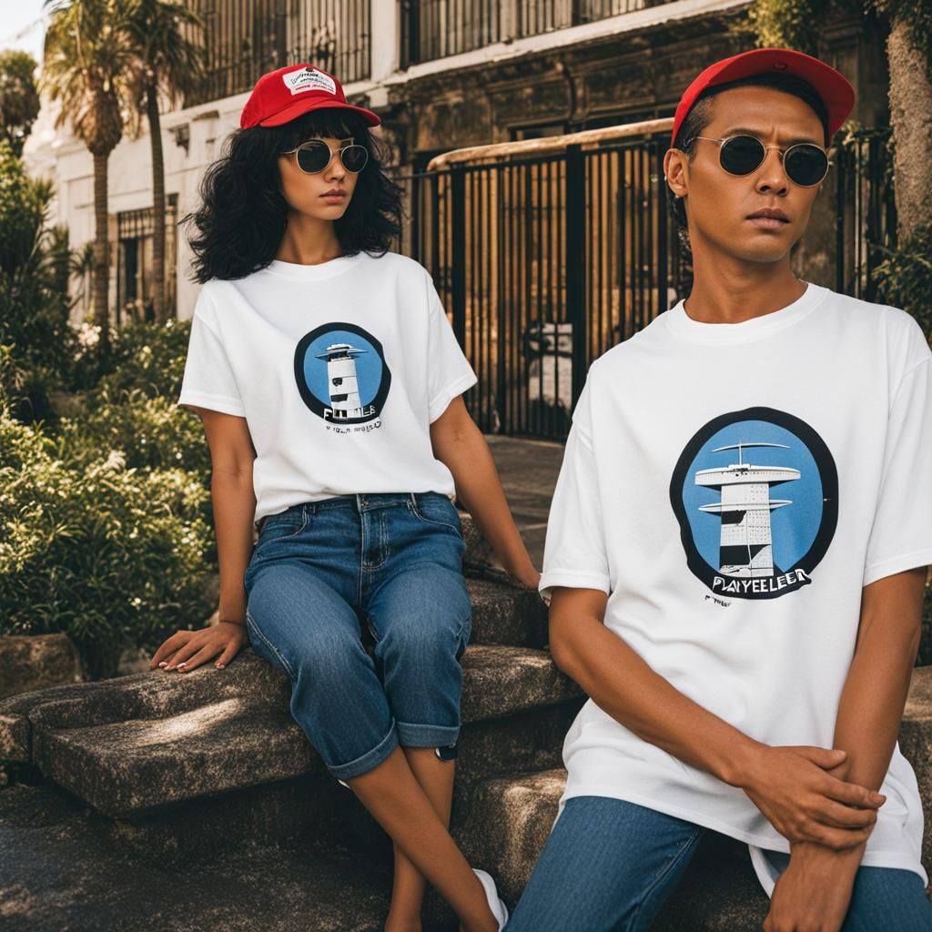 T-Shirt Design Featuring "Playfeller" in College Font