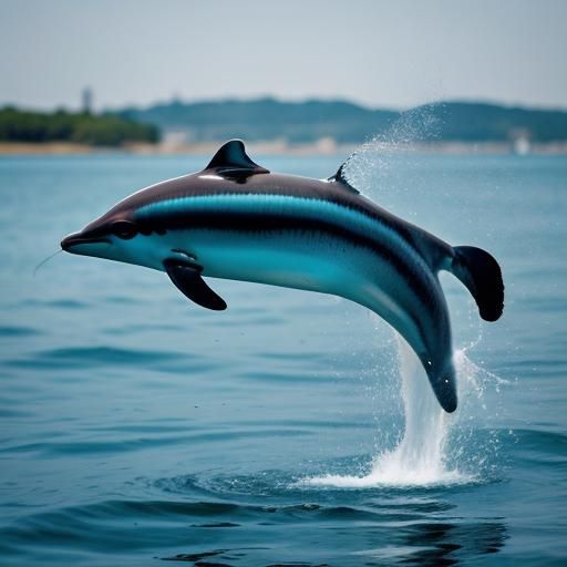 Transparent Dolphin Leaps from Sea: Professional Photography