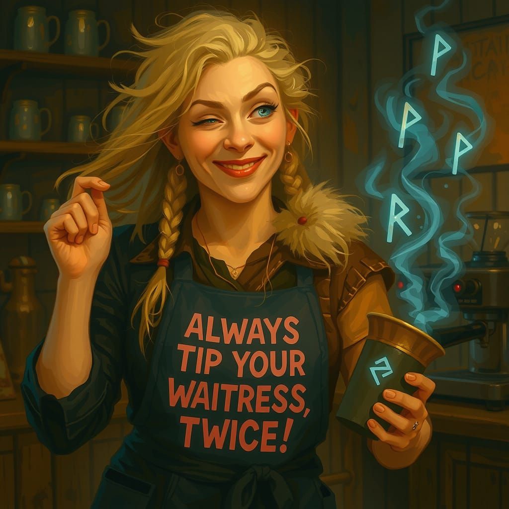 Modern Viking Barista Wields Whimsy in Industrial Chic Coffe...