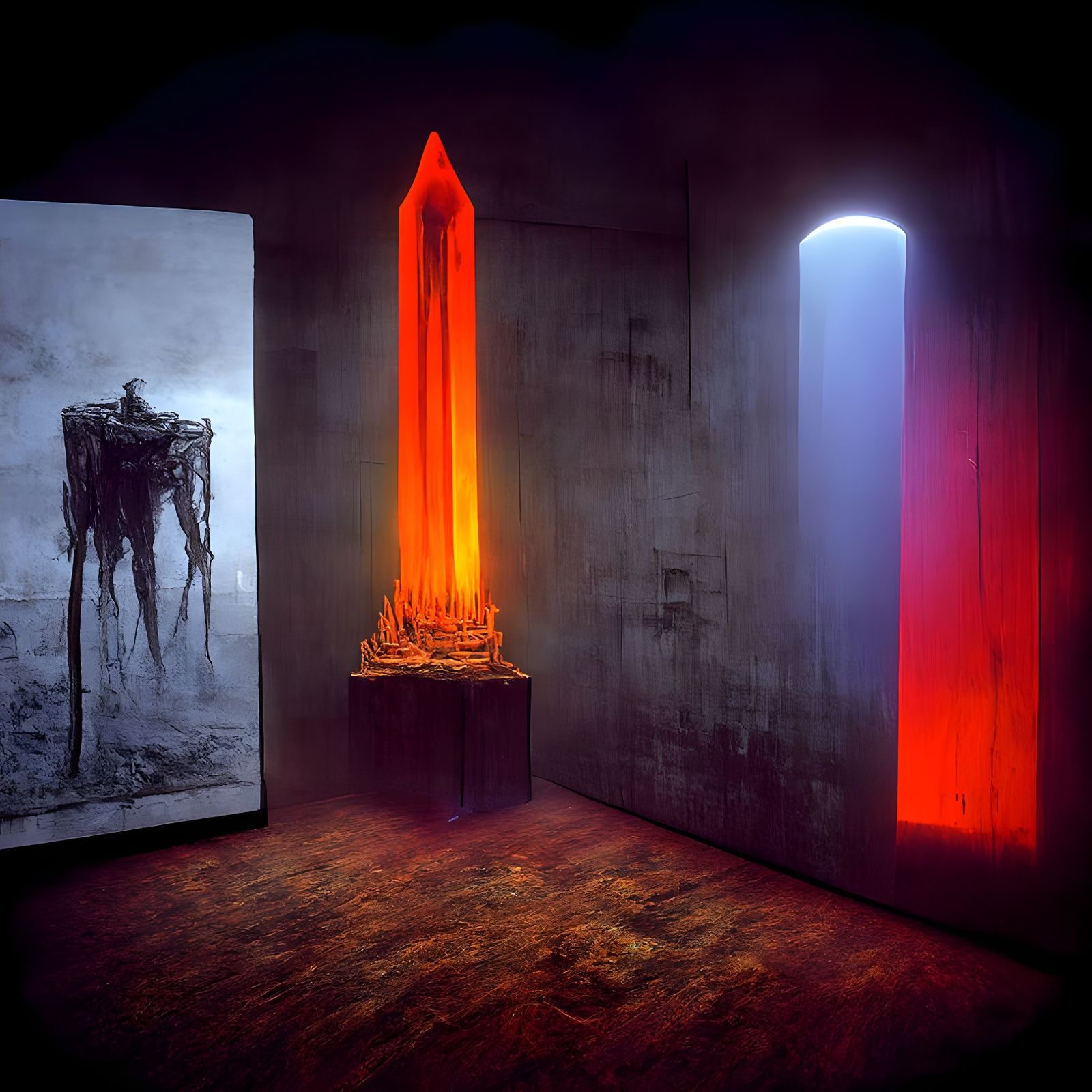 Malicious Minimalism by Flavin, Dore, and Beksinski