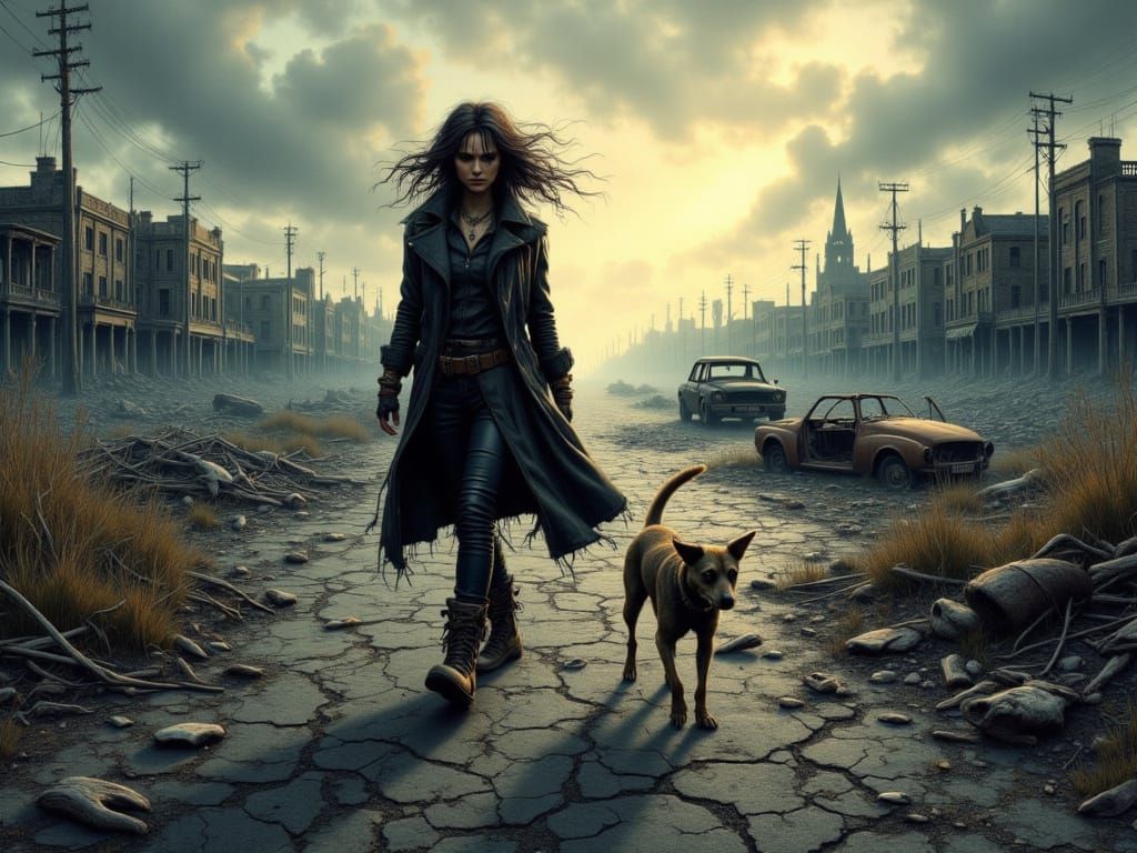 Lone Survivor in Post-Apocalyptic Realm