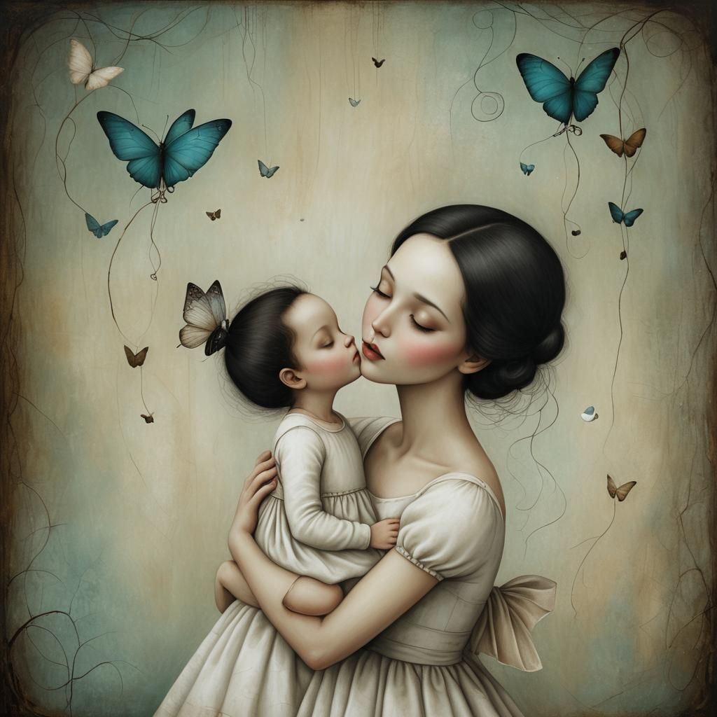 In the style of Catrin Welz-Stein, Nicoletta Ceccoli, In sty...