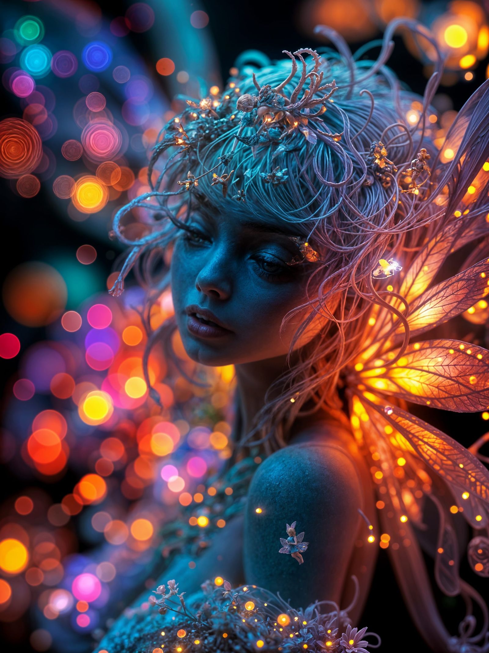 Whimsical Fairies in Hyper-Realistic Art