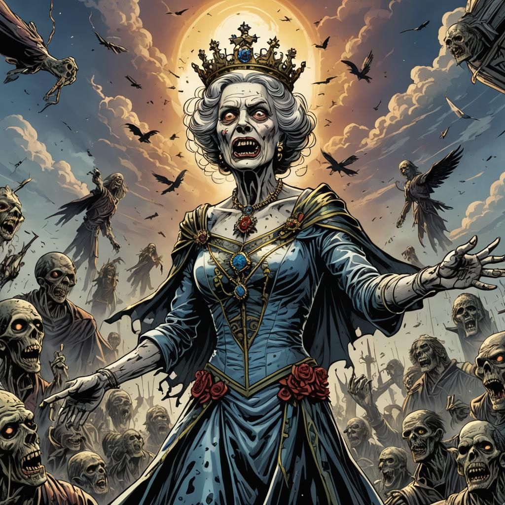 Zombie Queen's Rapture: Comic Book Art
