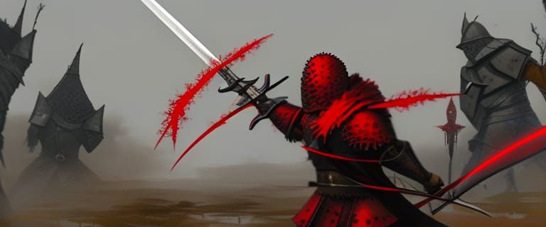Epic Knight Battle on Bloody Hill