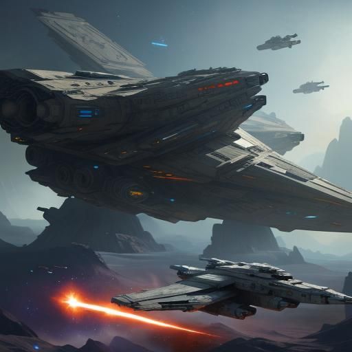 Epic Star Wars Space Battle in 4K