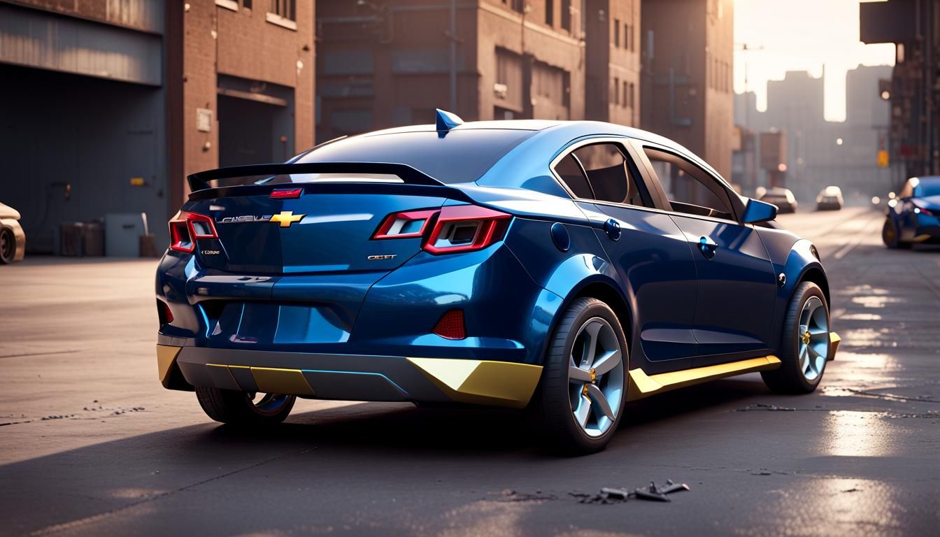 Futuristic 2024 Chevrolet Cobalt Concept in 3D