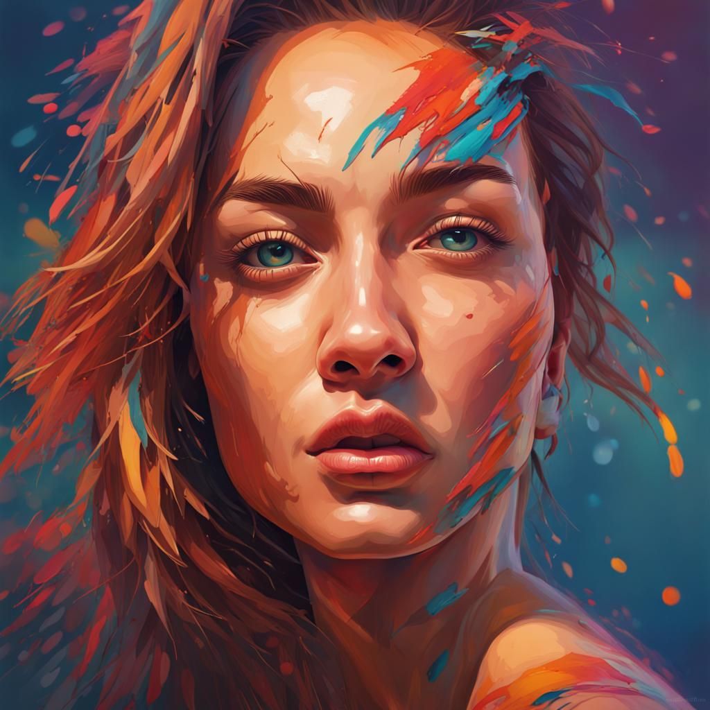 Hyperrealistic Portrait: A Beautiful Woman's Face