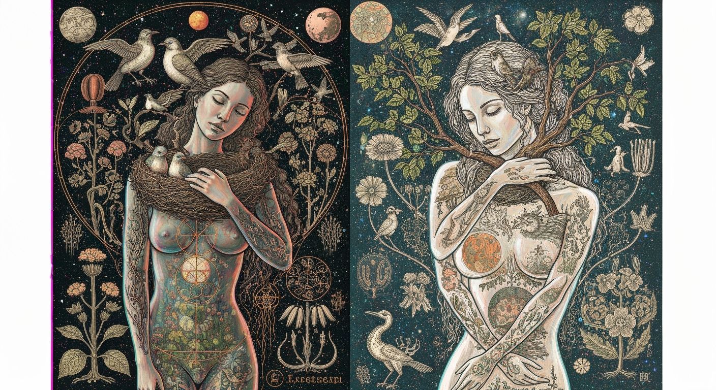 Dreamlike Mindscape: Nature, Fantasy, and Cosmic Energy