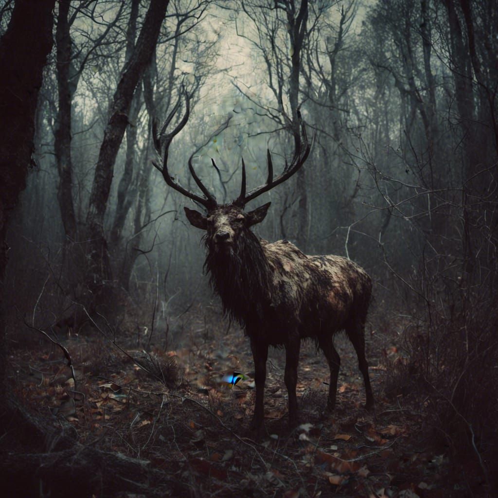 Macabre Night Hunt: A Dark and Ominous Scene