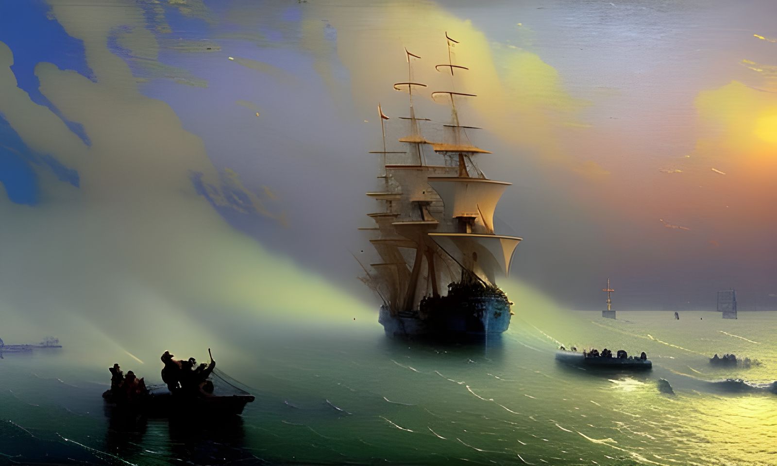 Black Sea Fleet in Ethereal Fantasy Style