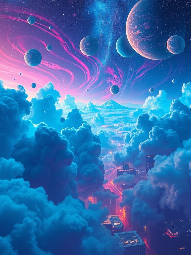 Cosmic Dreamscape Unfolds into Infinity