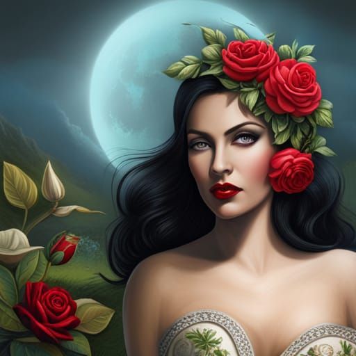 Hello Betty with Roses by Per.