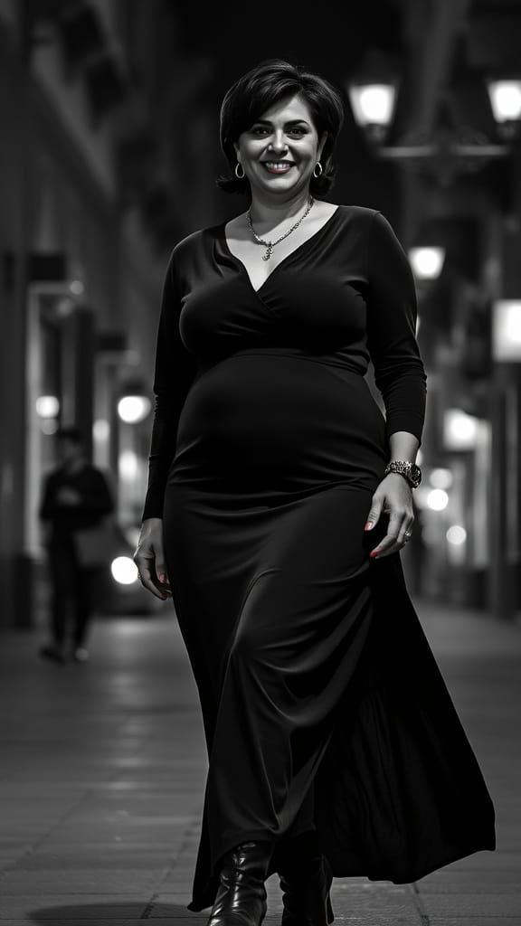 Glamorous Egyptian Beauty in Cairo Night