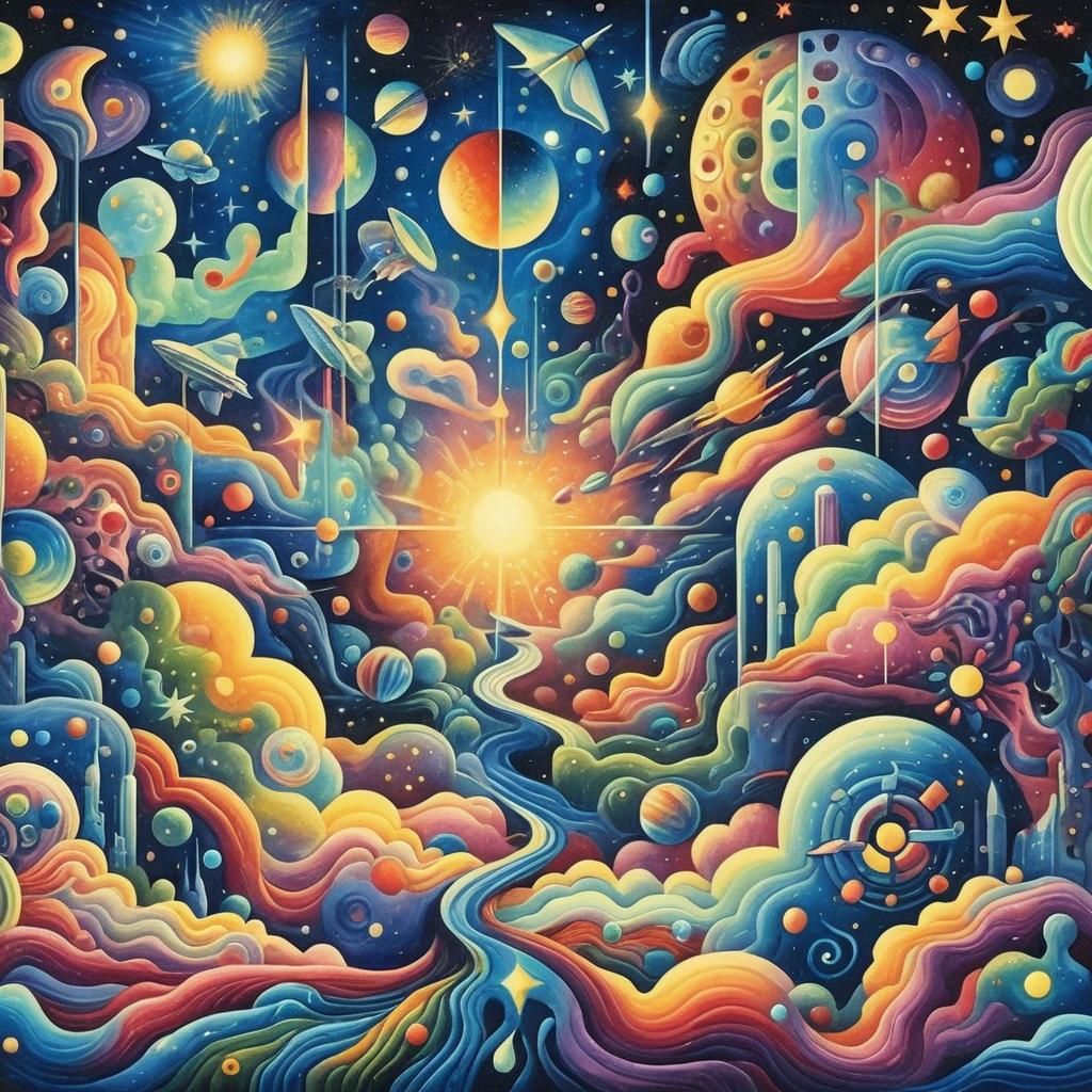 "Surrealismo cósmico, ventanas abiertas al universo"