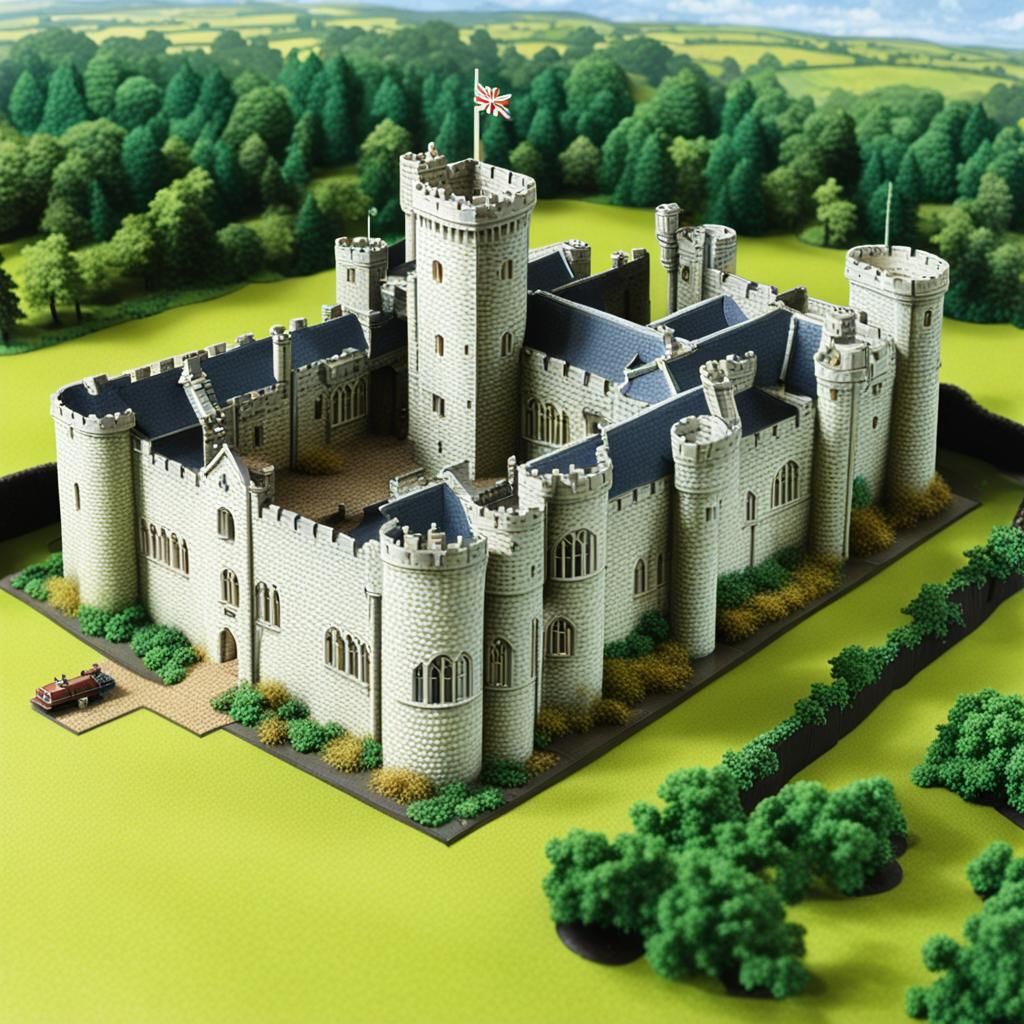 Rowan Manor: Knebworth Castle Inspired Digital Art