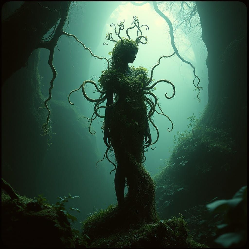 Surrealist Goddess of the Verdant Realm