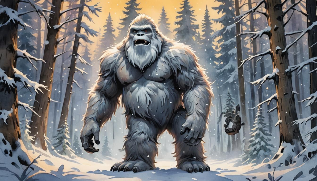 Scary, But Cute Abominable Snowman