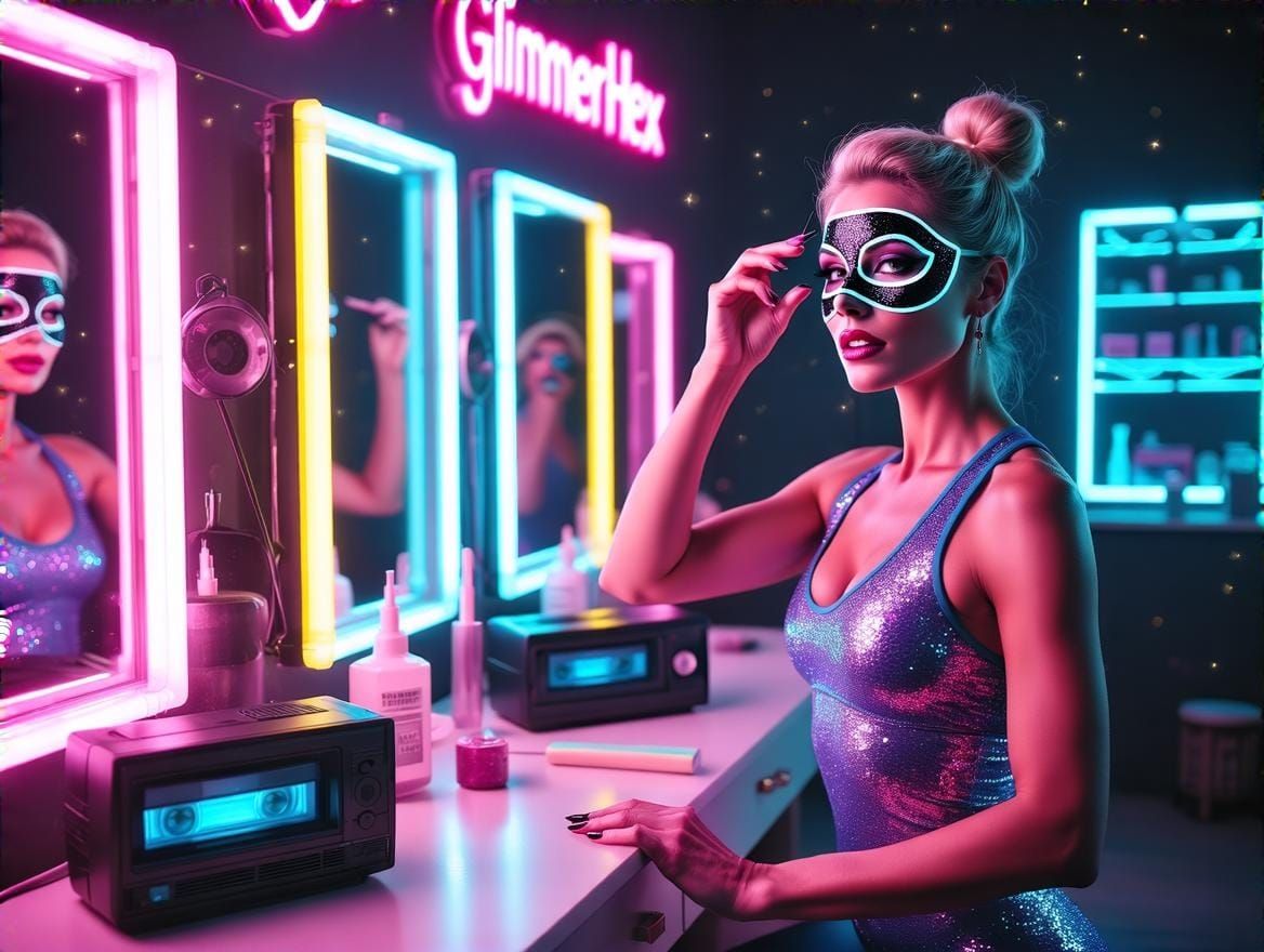 Retro-Futuristic Glamour Unleashed in 1980s-Style Commercial