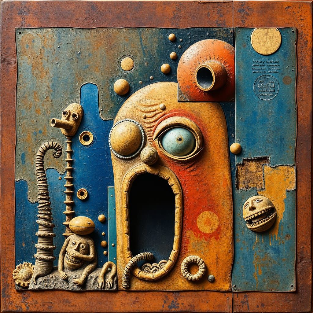 Surreal Package in Rusty Blue Hues