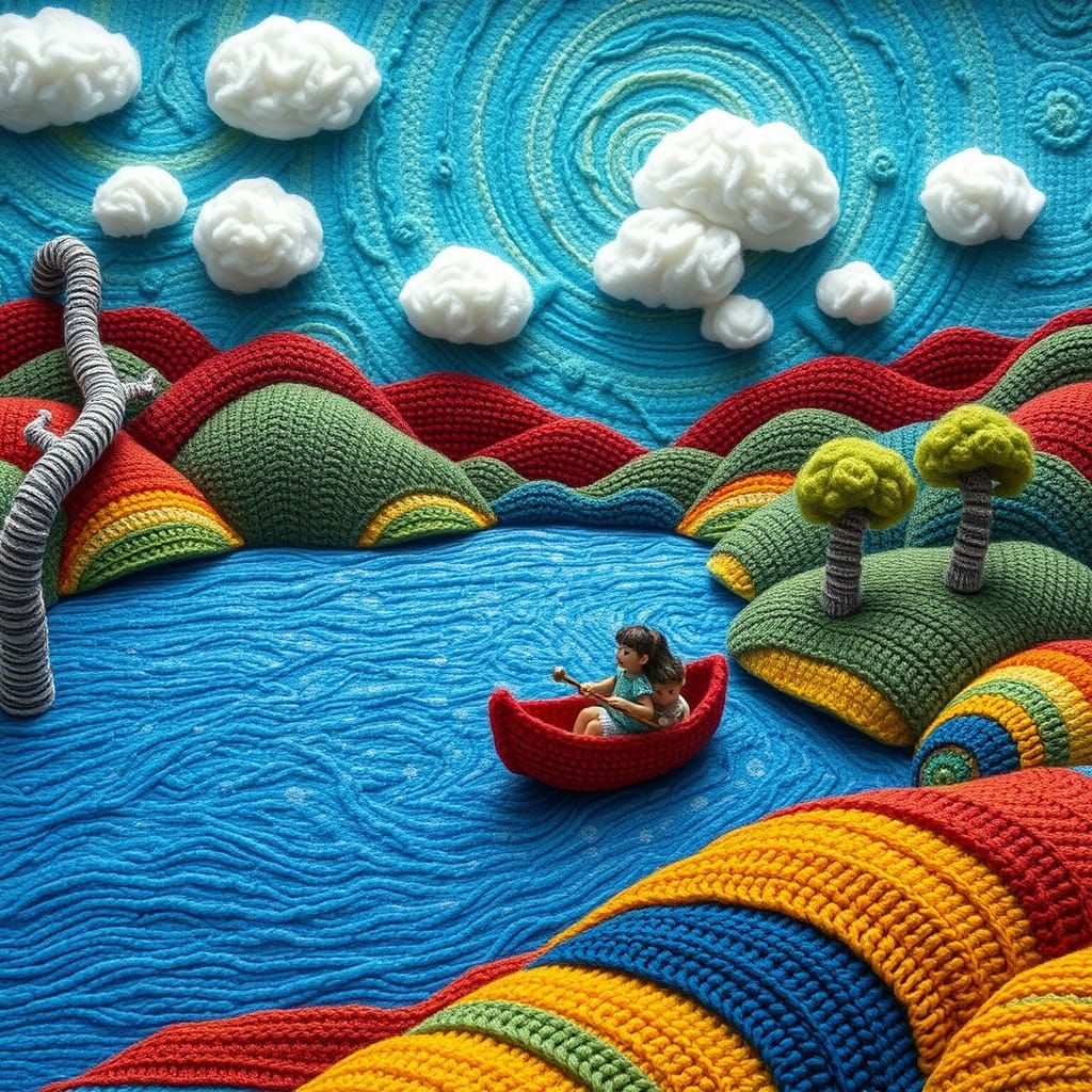 Dreamlike Realm of Knitted Wonder