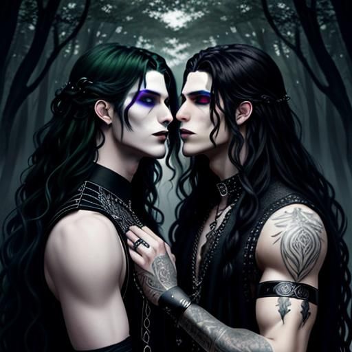 Goth Fantasy Gay Romance with Rainbows