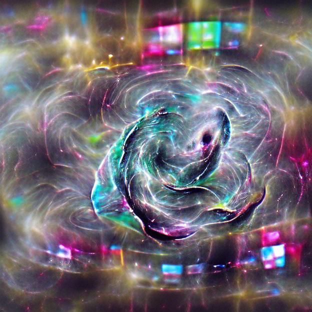 Spectacular Sapphire Nebula in Holographic 8k