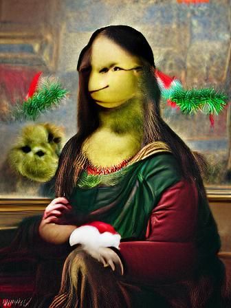 Mona Lisa Grinch: A Bad Christmas Mashup