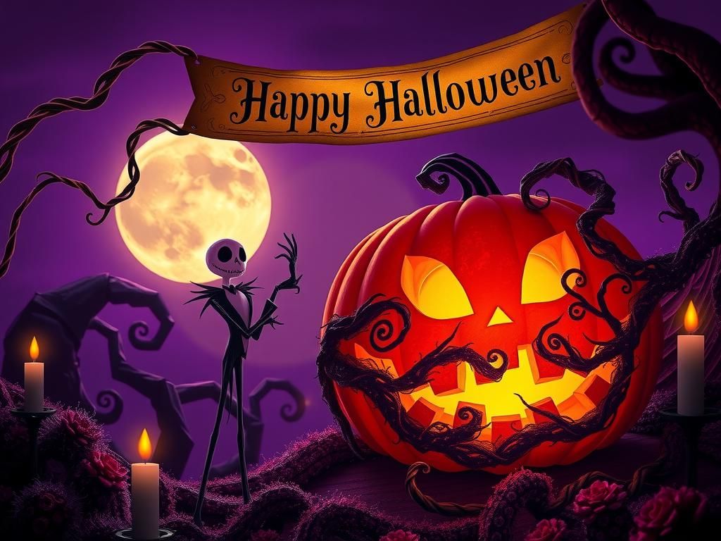 Jack Skellington and Zero's Halloween Night