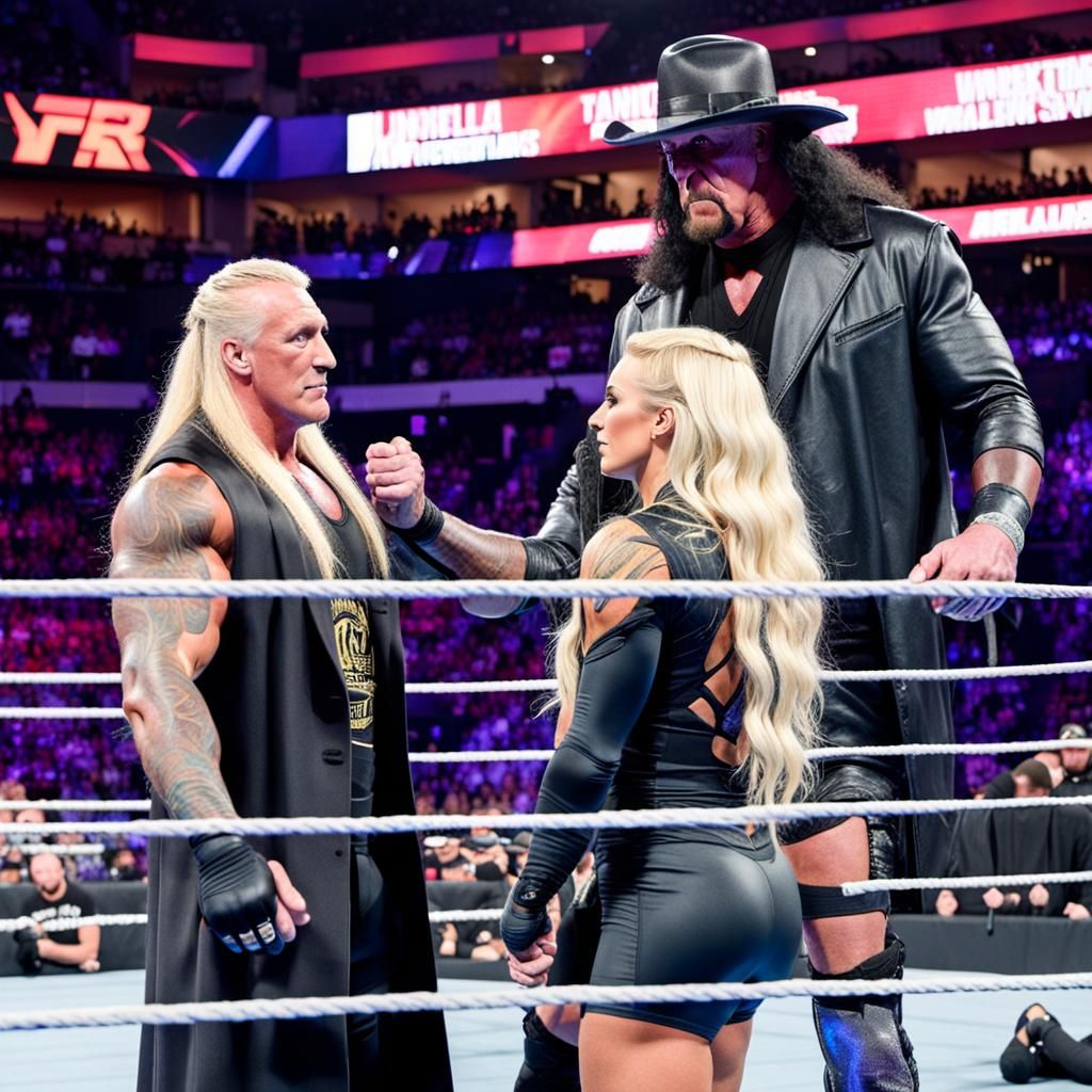 Wrestling Ring: Charlotte Flair and The Undertaker