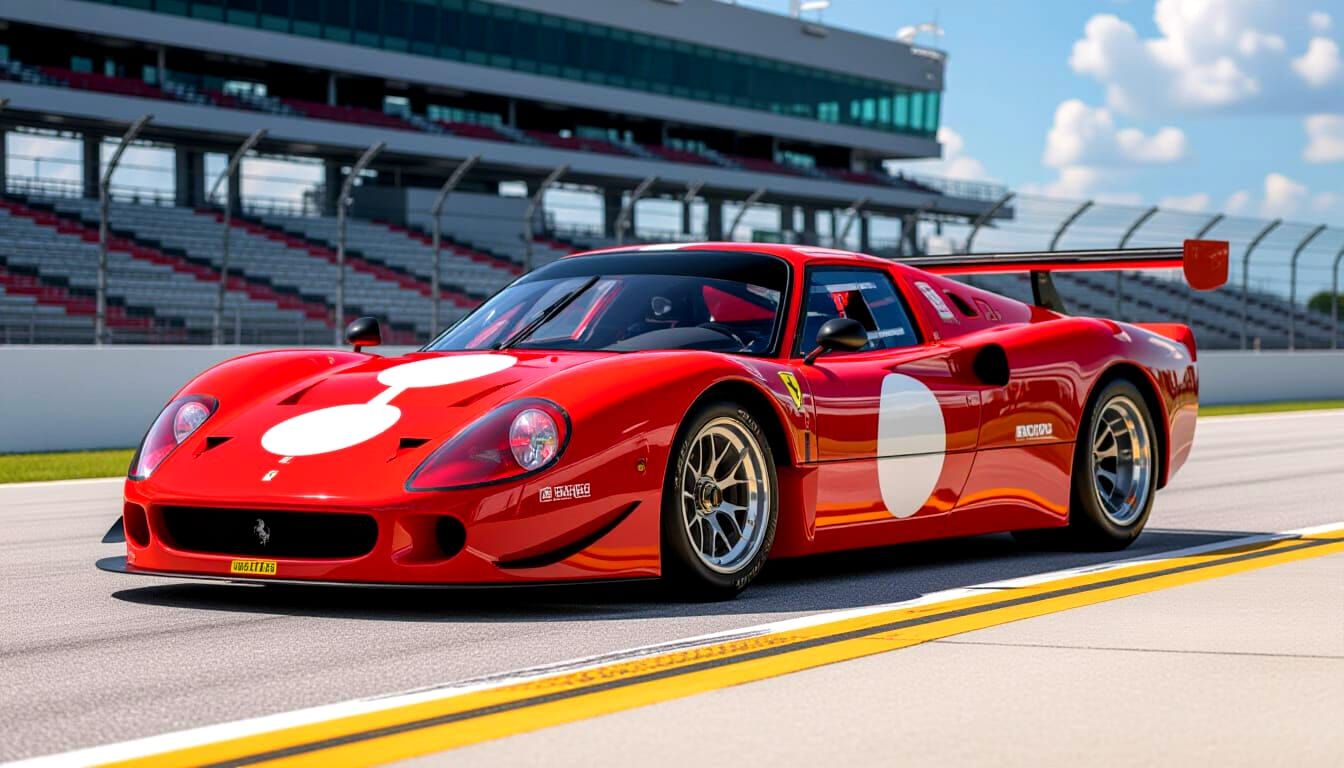 Modern Ferrari 250LM LMP1 Race Car at Daytona