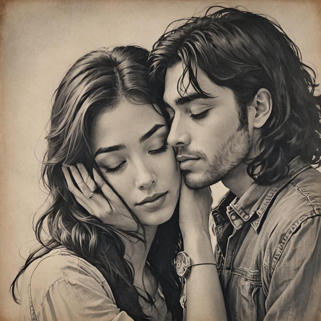 Romantic Couple Dancing in the Dark Under Soft Light