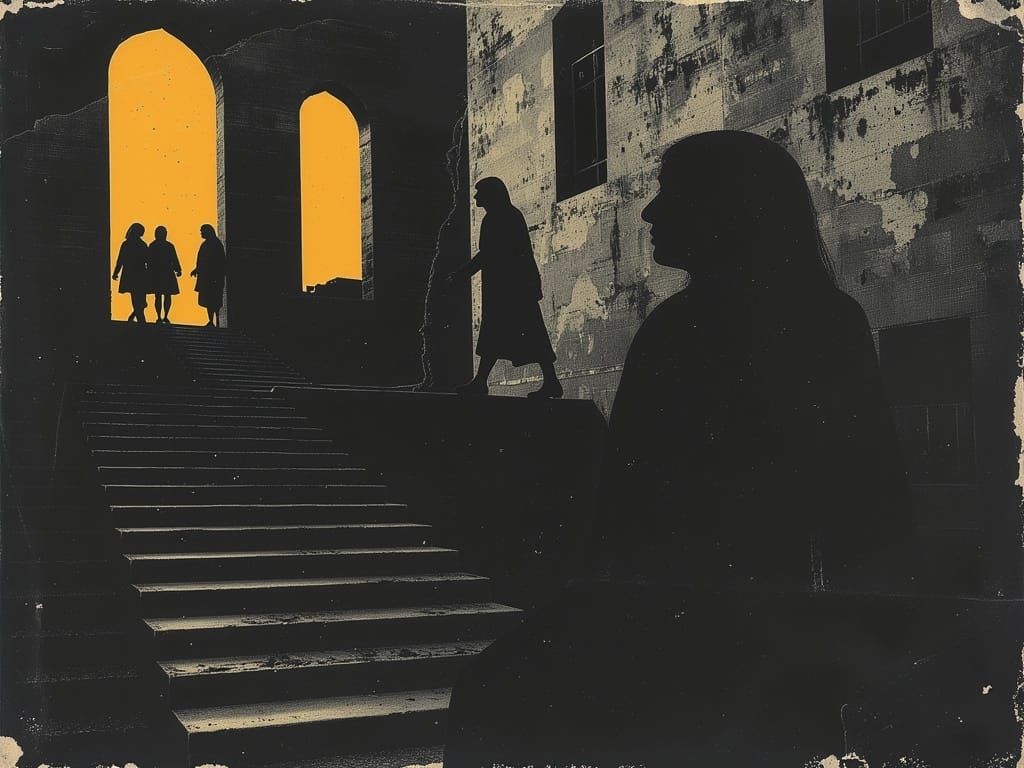 Dystopian Robot City: Stairway to Nowhere