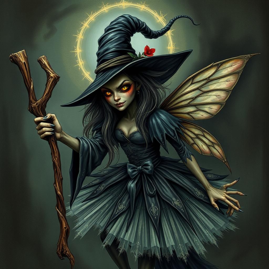 Wicked witch as a fairy